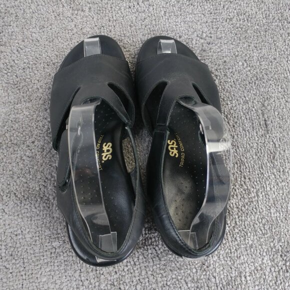 SAS Tripad Suntimer Sandals Womens Size 6.5 Comfort Shoes Black Leather - Picture 7 of 8